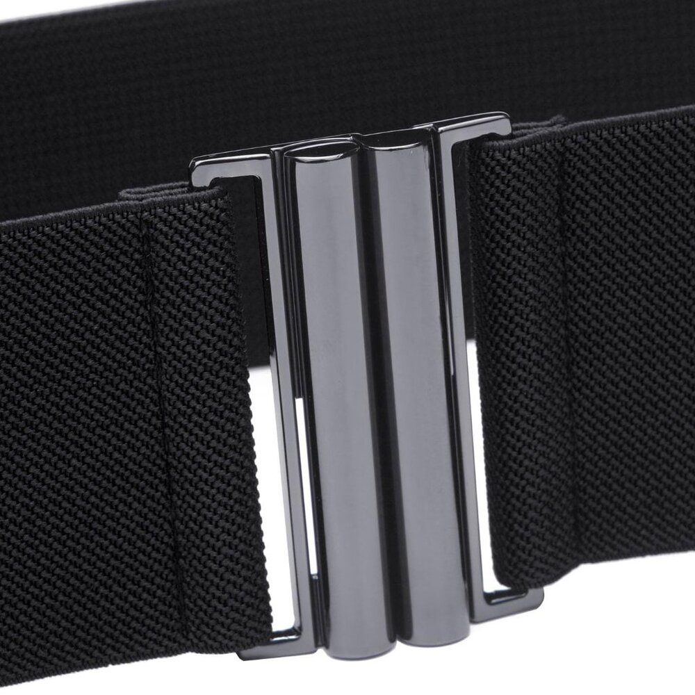 Womens Wide Elastic Waist Belt Cinch Belt Trimmer Stretch Waistband - Picture 3 of 7